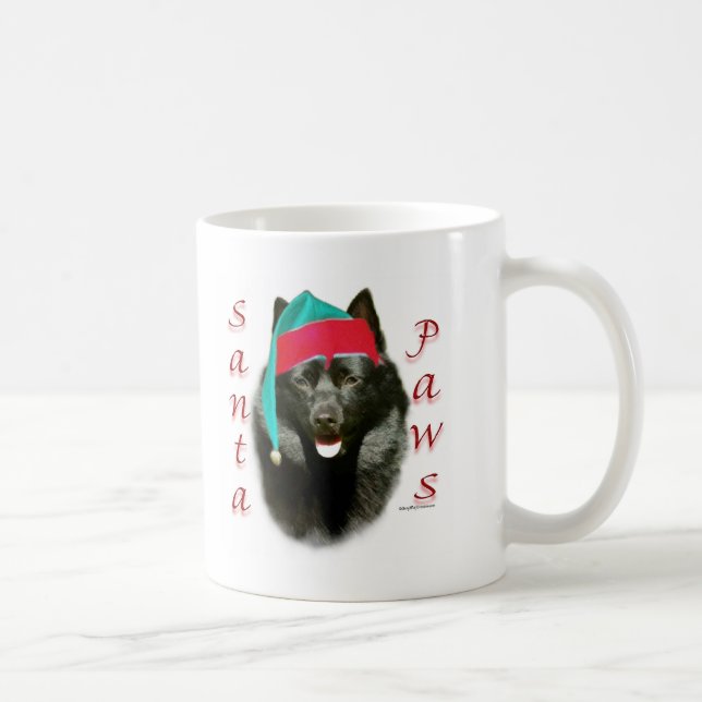 Schipperke Santa Paws Coffee Mug (Right)