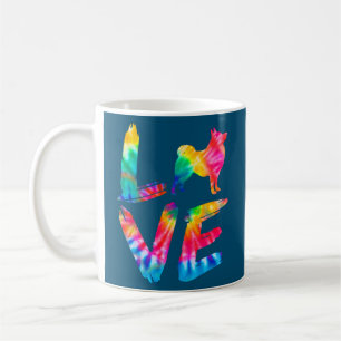 Schipperke Tie Dye Love Dog Mom Dad  Coffee Mug