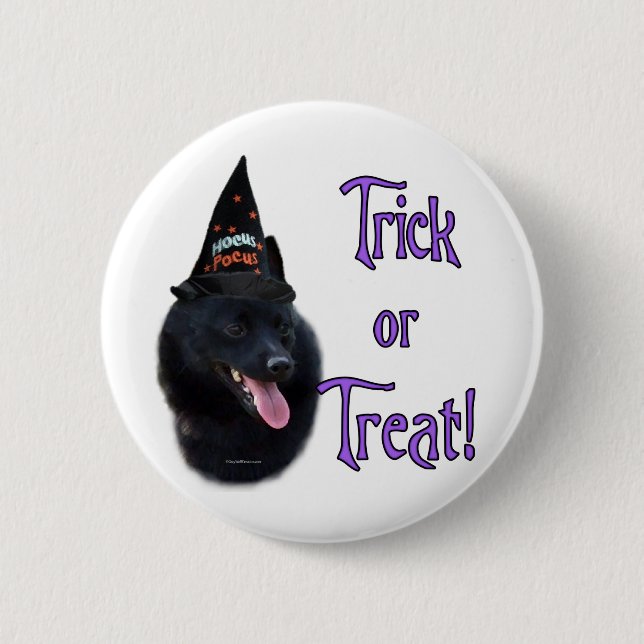 Schipperke Trick Button (Front)