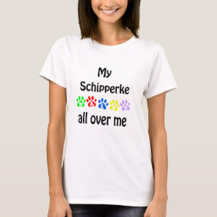 Schipperke Walks Design T-Shirt