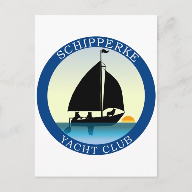 Schipperke Yacht Club Postcard (Front)