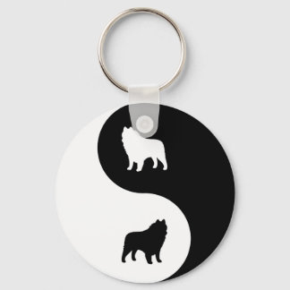 Schipperke Yin Yang Keychain