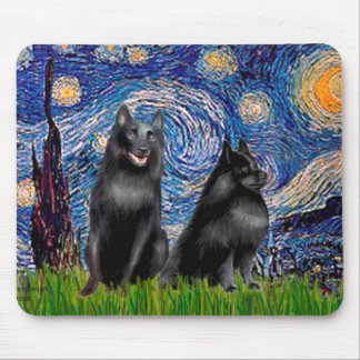 Schipperkees (two,5&6) - Starry Night Mouse Pad