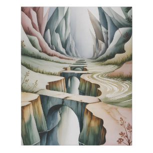 Schism Faux Canvas Print