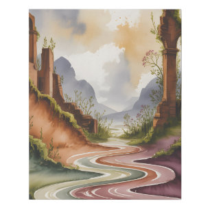 Schism II Faux Canvas Print