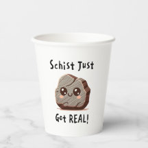 Schist Got Real - Nerdy Rock Pun - Congrats/Luck