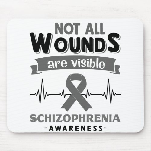 Schizophrenia Awareness Month Ribbon Gifts Mouse Pad