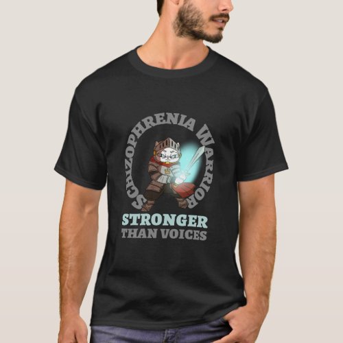 Schizophrenia Warrior Stronger Than Voices T_Shirt