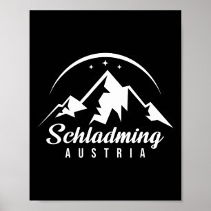 Schladming Austria Ski Resort Skiing Snowboarding Poster