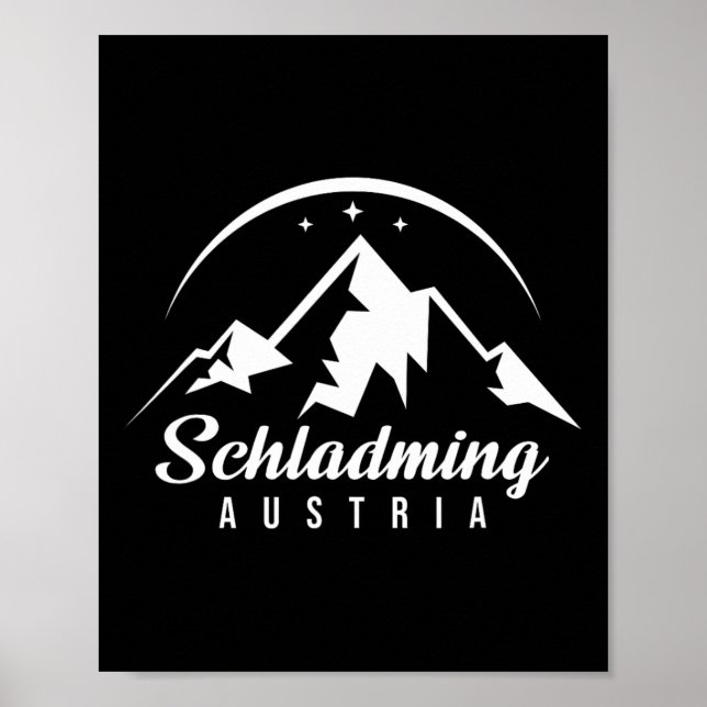 Schladming Austria Ski Resort Skiing Snowboarding  Poster (Front)
