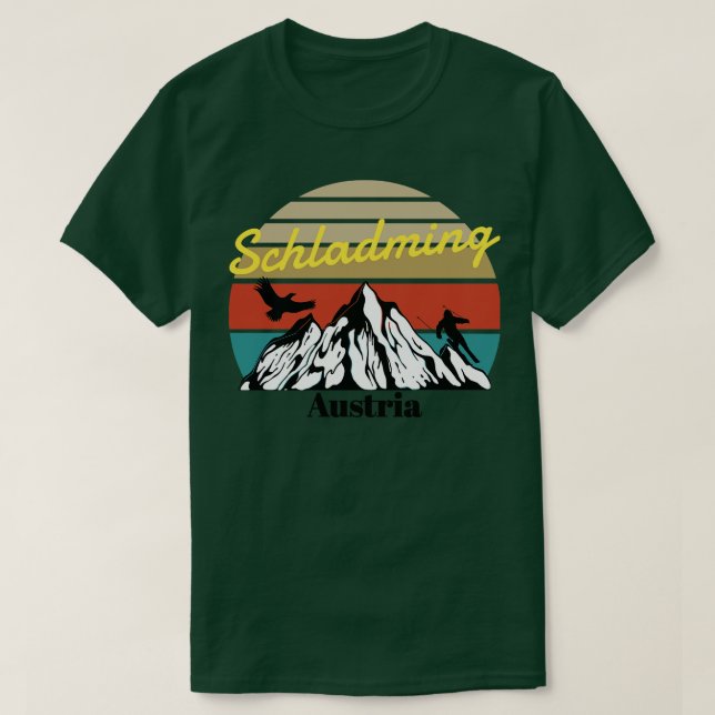 Schladming ski Austria T-Shirt (Design Front)
