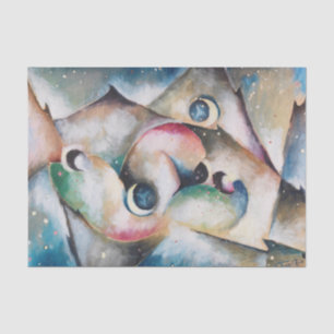 Schlafende Gestalten in Nachtlicher by Arnold Topp Tissue Paper