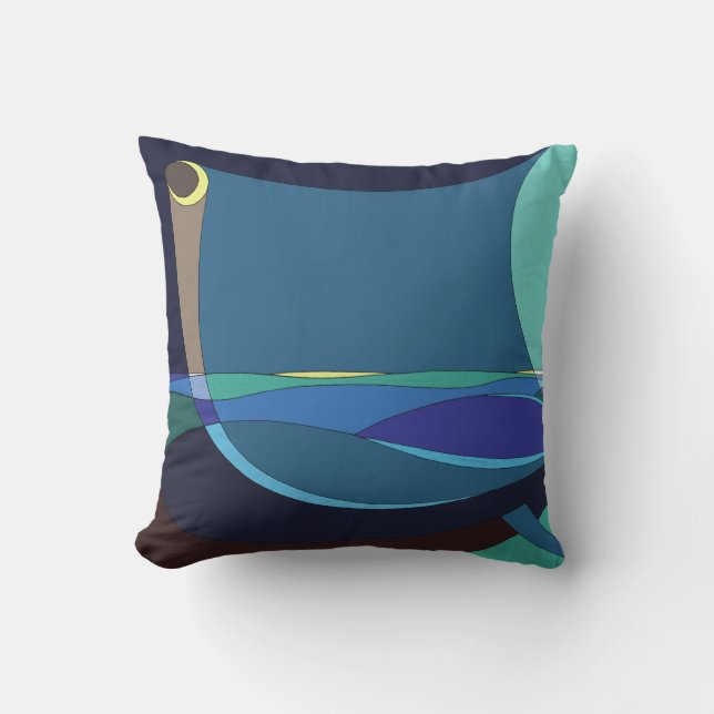 Schlauraffian Night Throw Pillow (Front)