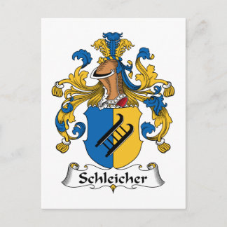 Schleicher Family Crest Postcard