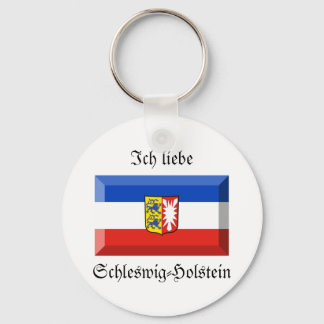 Schleswig-Holstein Flag Gem Keychain