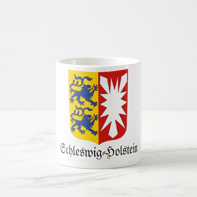 Schleswig-Holstein Wappen Coat of Arms Coffee Mug (Center)