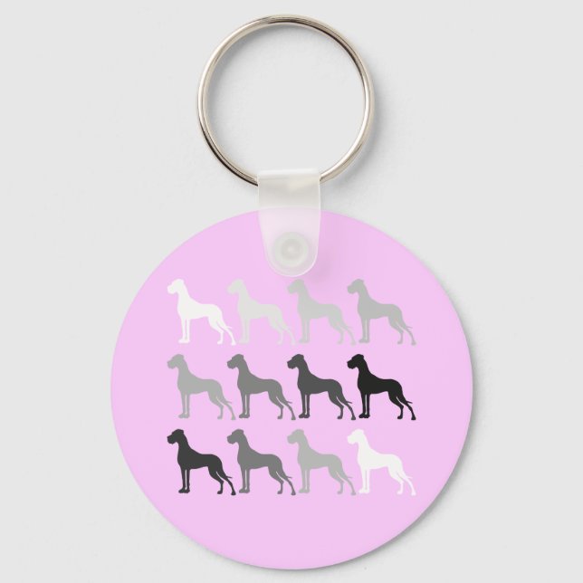 Schlichte Doggen Keychain (Front)