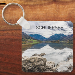 Schliersee Bavaria Lake Germany Panorama Souvenir Keychain