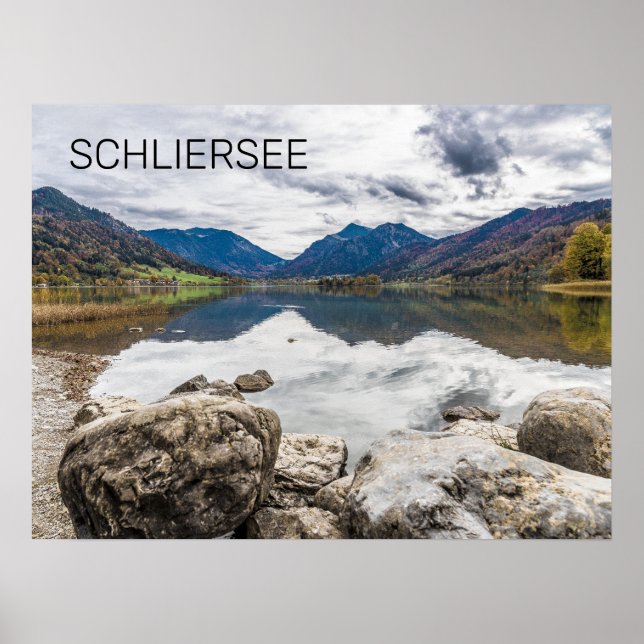 Schliersee Bavaria Lake Germany Panorama Souvenir Poster (Front)