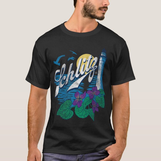 Schlitz Lighthouse Logo T-Shirt (Front)