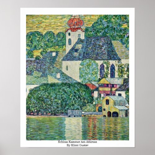 Schloss Kammer Am Attersee By Klimt Gustav Poster