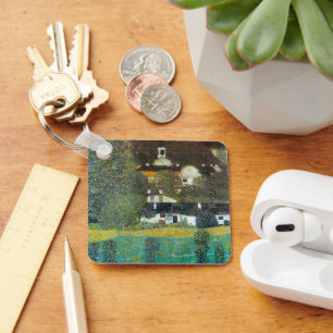 Schloss Kammer on the Attersee II By Gustav Klimt Keychain