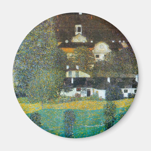 Schloss Kammer on the Attersee II By Gustav Klimt Magnet (Front)