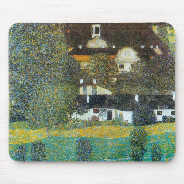 Schloss Kammer on the Attersee II By Gustav Klimt Mouse Pad (Front)