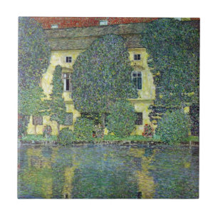 Schloss Kammer on the Attersee III By Gustav Klimt Ceramic Tile