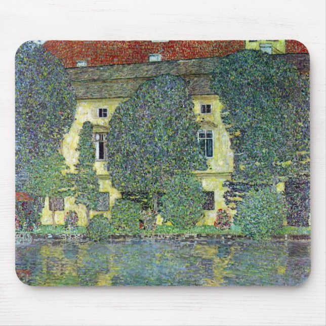 Schloss Kammer on the Attersee III By Gustav Klimt Mouse Pad (Front)
