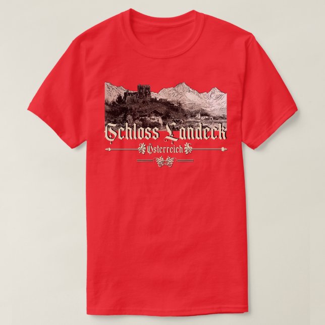 Schloss Landeck Austria Tirol T-Shirt (Design Front)