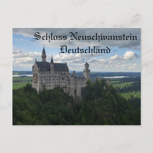 Schloss Neuschwanstein Castle Postcard