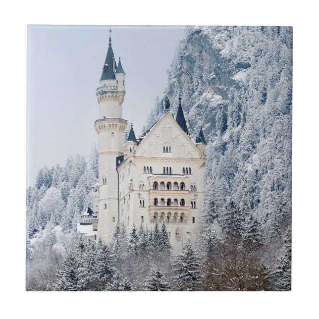 Schloss Neuschwanstein Ceramic Tile (Front)