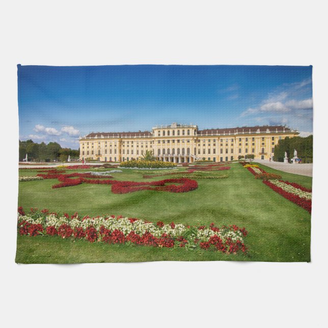 Schloss Schoenbrunn Vienna Austrria Kitchen Towel (Horizontal)