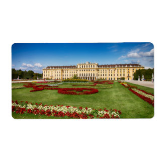 Schloss Schoenbrunn Vienna Austrria Label