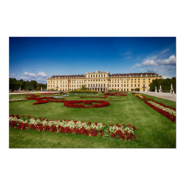 Schloss Schoenbrunn Vienna Austrria Poster (Front)