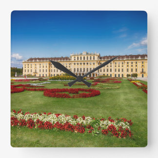 Schloss Schoenbrunn Vienna Austrria Square Wall Clock