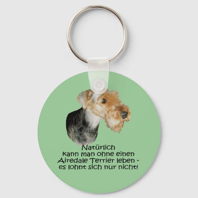 Schlüsselanhänger "Airedale Terrier" Keychain (Front)