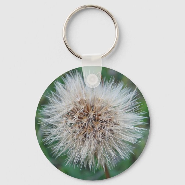 Schlüsselanhänger hellbeige Trockenblume Keychain (Front)