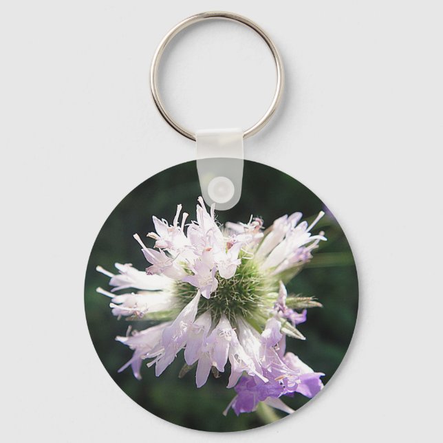 Schlüsselanhänger lila Wildblüte Keychain (Front)
