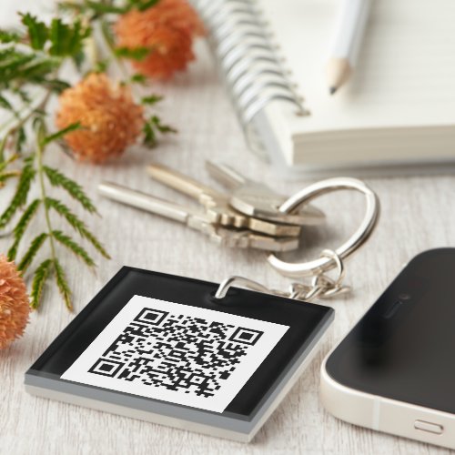 Schlsselanhnger mit eigenem QR Code Keychain