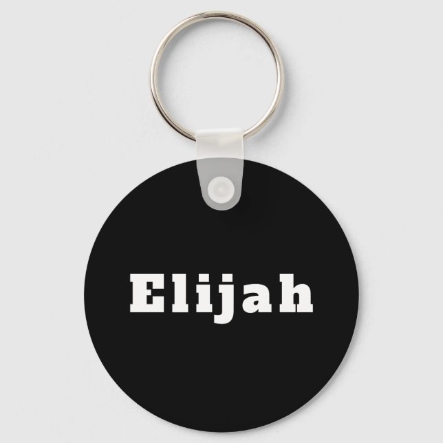 Schlüsselanhänger mit Namen Elijah Keychain (Front)