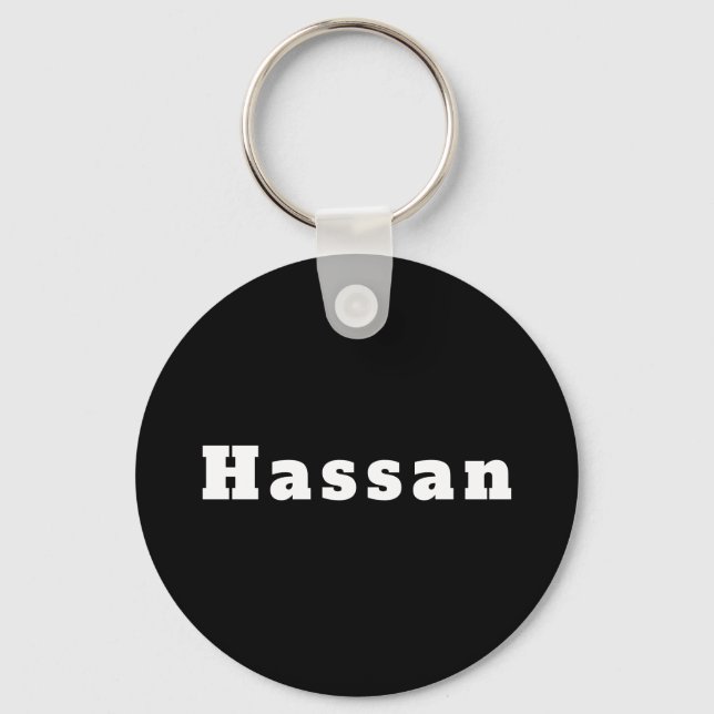 Schlüsselanhänger mit Namen Hassan Keychain (Front)