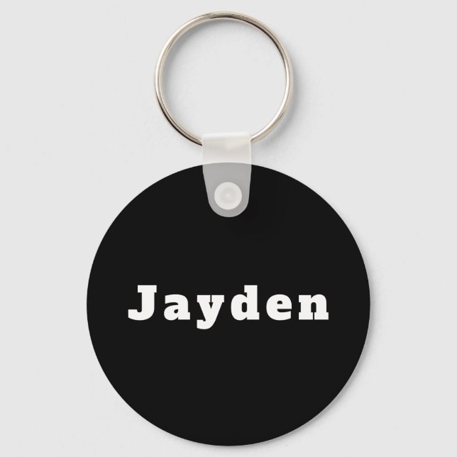 Schlüsselanhänger mit Namen Jayden Keychain (Front)
