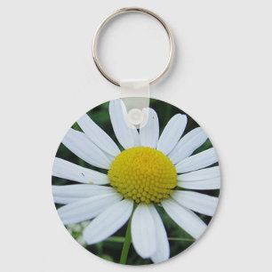 Schlüsselanhänger weisse Margerite Keychain