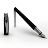 Schmidt Black Resin Everyday Fountain Pen (3/4)