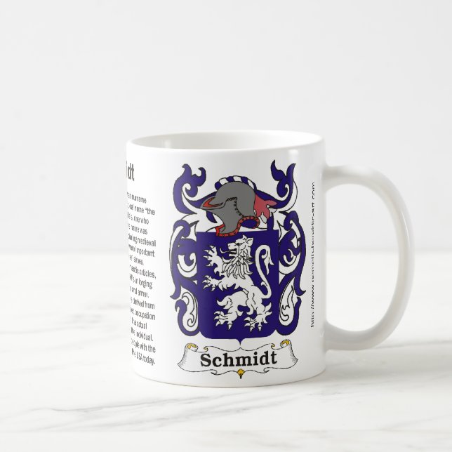 Schmidt Family Coat of Arms Mug (Right)