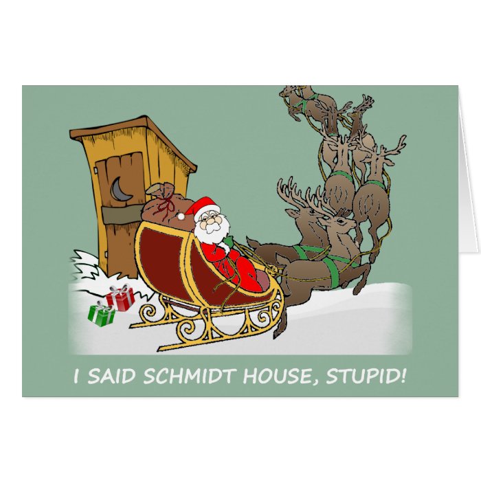 Schmidt House Cartoon Christmas Card