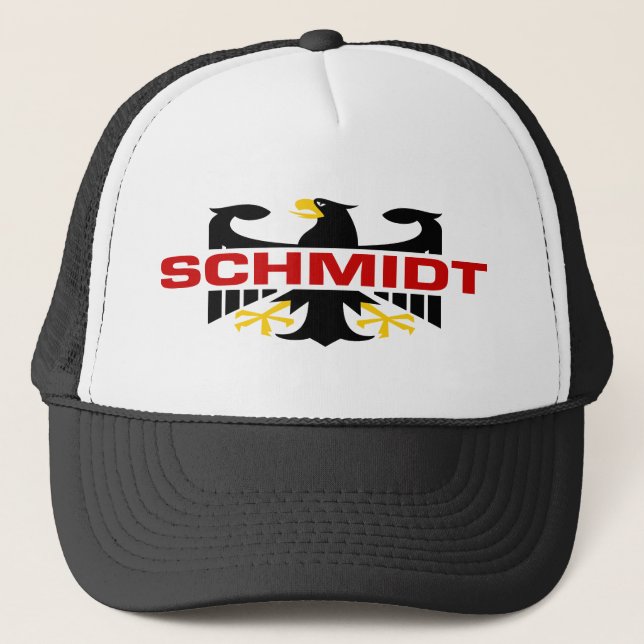 Schmidt Surname Trucker Hat (Front)