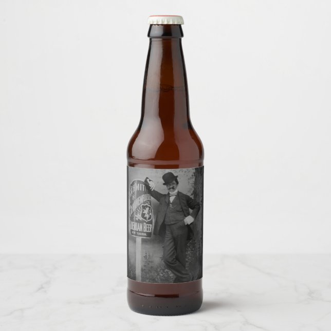 Schmitt & Schwanenfluegel Brewery Vintage Beer Bottle Label (Front)